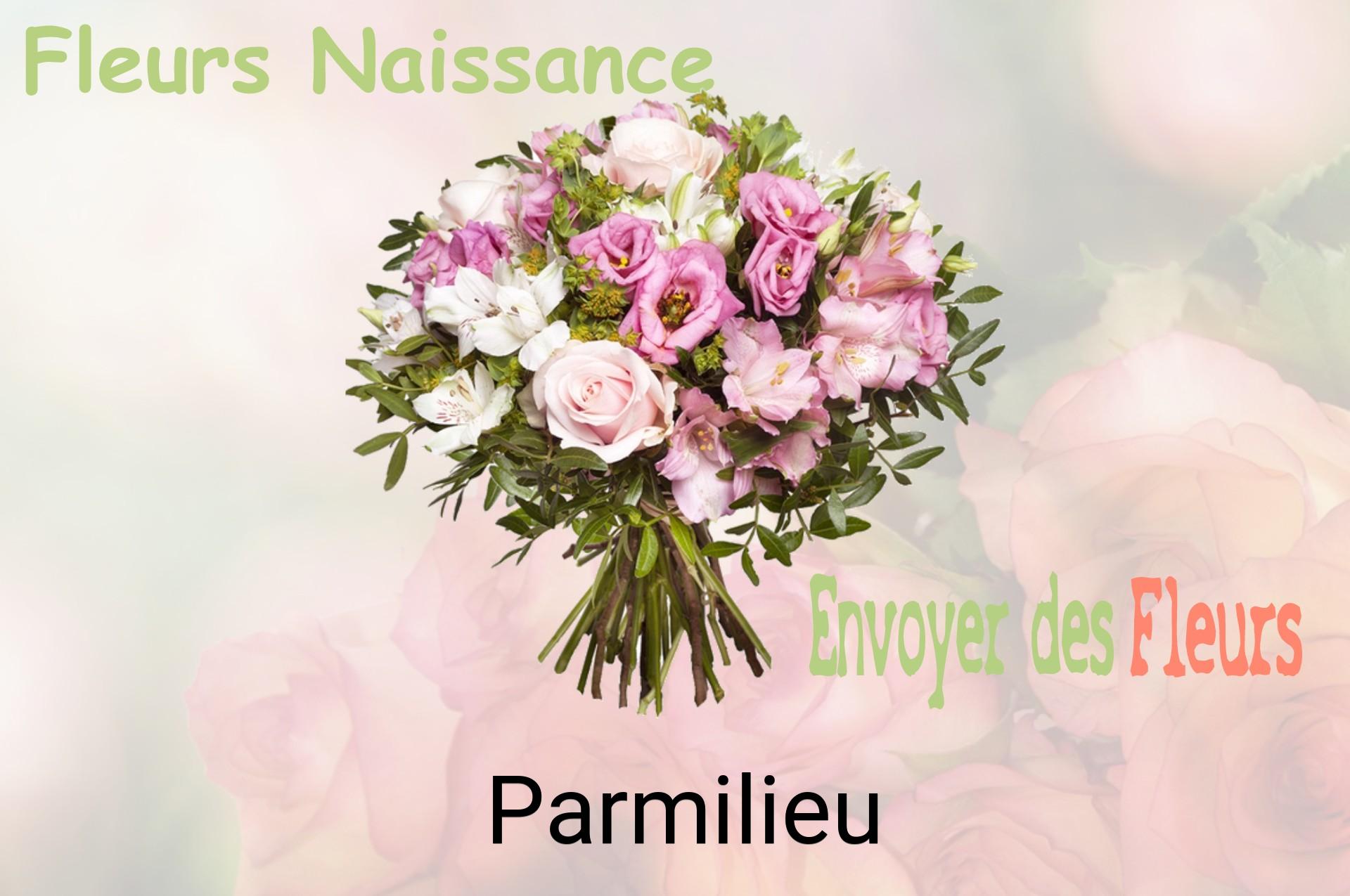 Bouquet de fleurs de naissance livré à Parmilieu